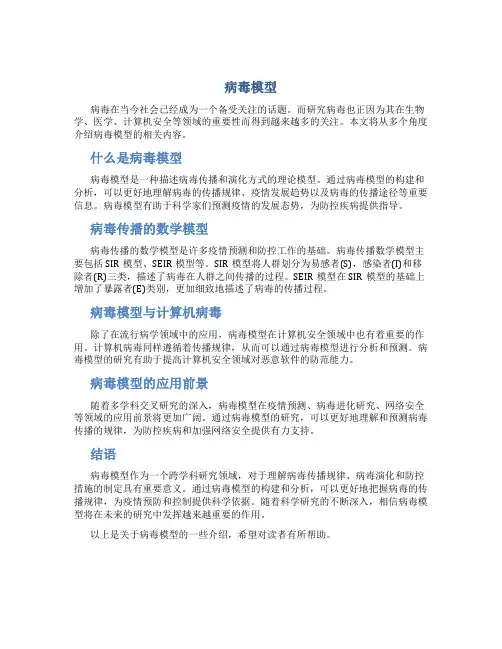 病毒模型资料