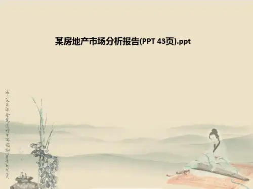 某房地产市场分析报告(PPT 43页)