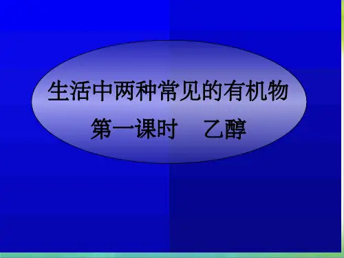 《高一化学乙醇》PPT课件