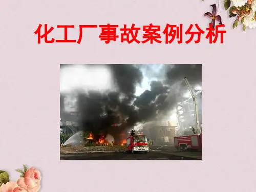 化工厂事故案例分析课件(PPT 60页)