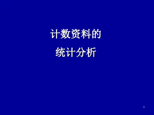 统计学计数资料PPT课件