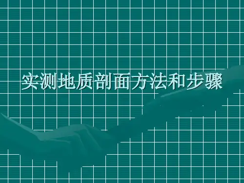 实测地质剖面方法和步骤 ppt课件