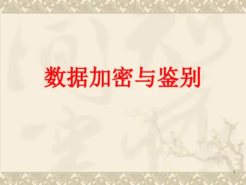 数据加密与鉴别