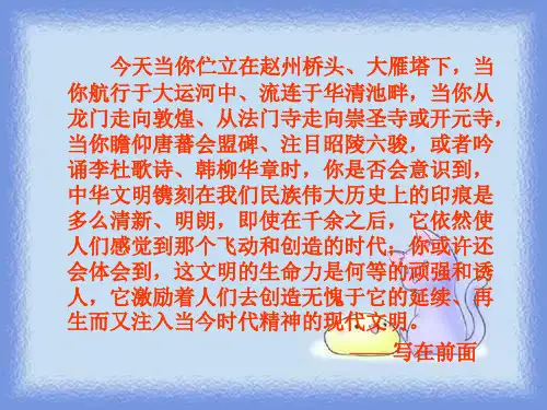 灿烂的宋元文化(一)