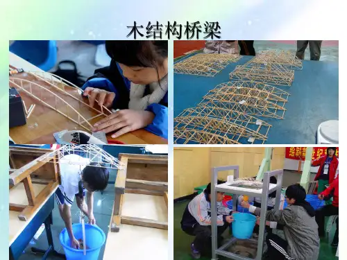 木结构桥梁承重模型简介ppt