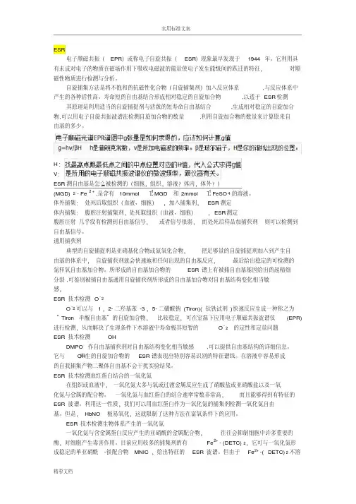 自由基及检测方法