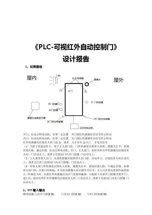 PLC-可视红外自动控制门