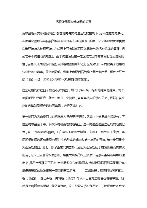 沉积旋回和构造旋回的关系