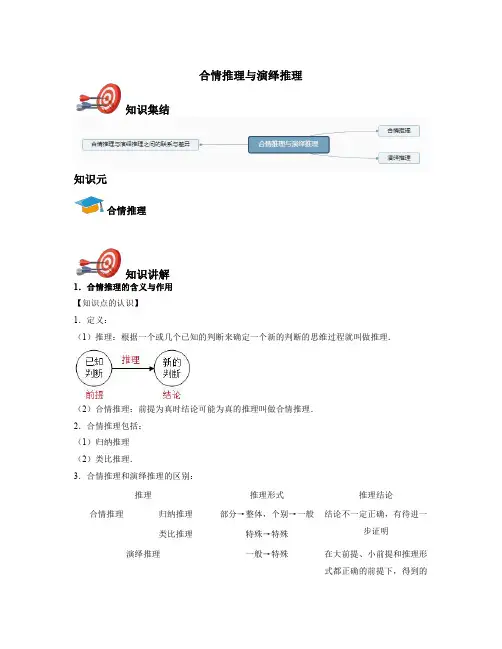 高中数学选修2-2-合情推理与演绎推理