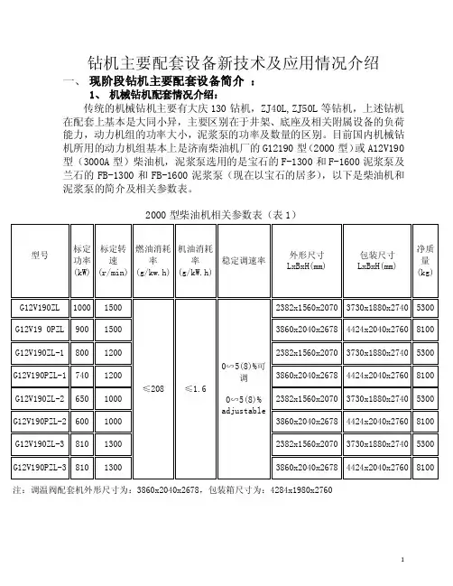 钻机主要配套设备新技术及应用情况介绍（自动保存的）