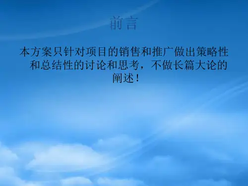 临漳天轩湖畔营销推广方案