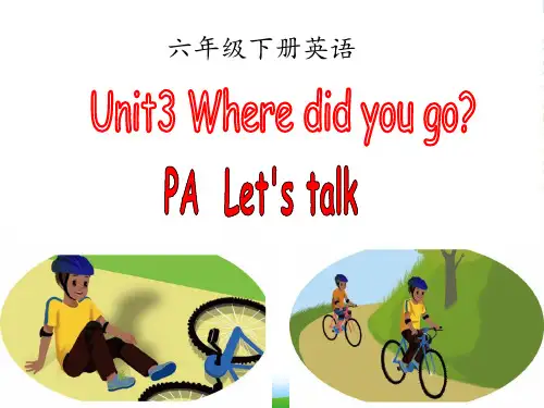 人教版(PEP)六年级英语下册Unit3 Where did you go Part A Let's
