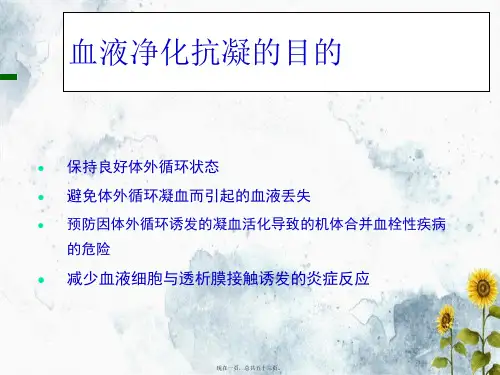 血液净化的抗凝与并发症