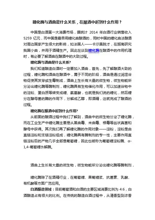 糖化酶与酒曲是什么关系，在酿酒中起到什么作用？