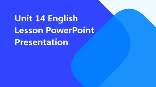 九下英语14单元课件ppt课件ppt