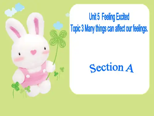 最新仁爱版八年级下册英语课件：Unit 5 Topic 3 Section A (共22张PPT)