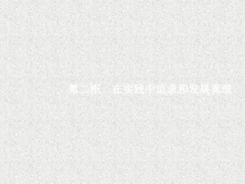 高中政治课件6.2在实践中追求和发展真理_图文