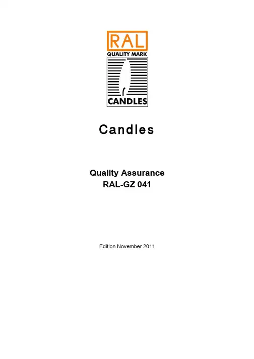RAL-GZ041-2011 Candles