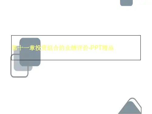 第十一章投资组合的业绩评价-PPT精品