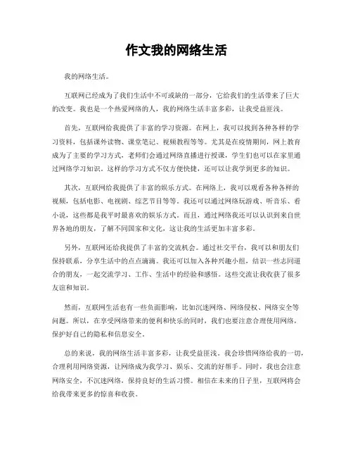 作文我的网络生活
