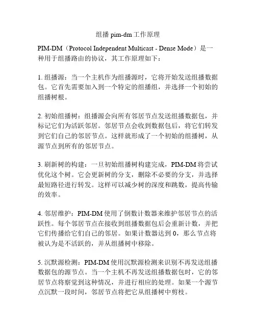 组播pim-dm工作原理