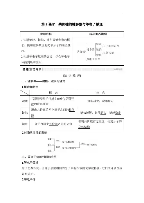 2018-2019学年人教版选修3 第二章 第一节 共价键 分子晶体与原子晶体 第2课时 学案
