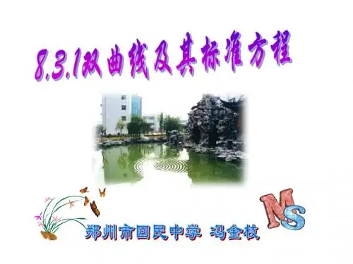 高二数学双曲线及其标准方程