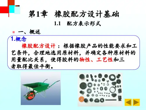 橡胶配方设计基础 ppt课件
