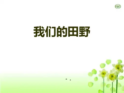 《我们的田野》PPT教学课件