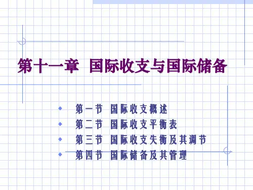 第十一章国际收支与国际储备