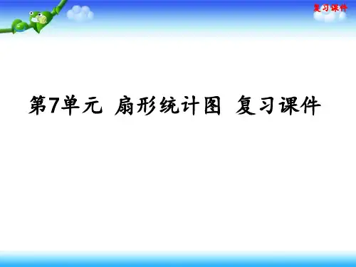 人教版数学6年级上册 第7单元(扇形统计图)复习课件(共20张ppt)