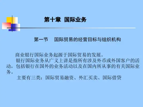第十章国际业务管理
