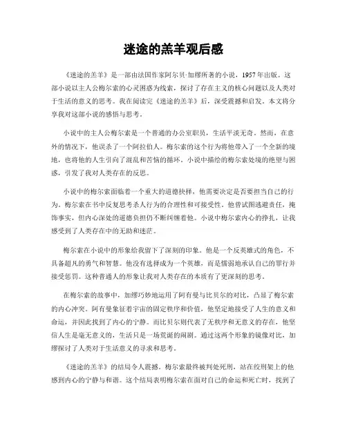 迷途的羔羊观后感