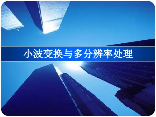小波与多分辨率分析(冈萨雷斯)