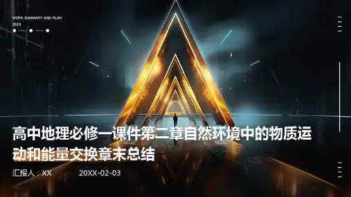 高中地理必修一课件第二章自然环境中的物质运动和能量交换章末总结