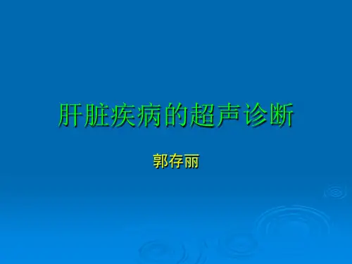 肝脏疾病的超声诊断
