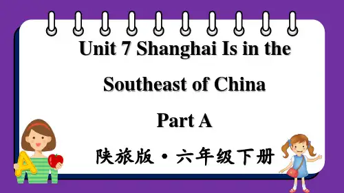 陕旅版(三起)英语六年级下册Unit7  Part A课件
