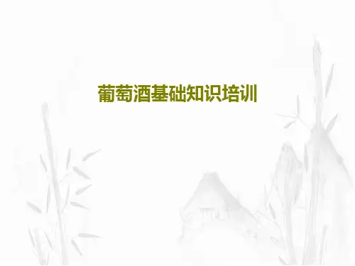 葡萄酒基础知识培训共43页