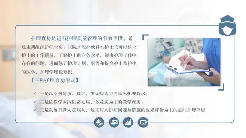 医疗教学之护理查房护士须知三种护理查房形式图文PPT课件