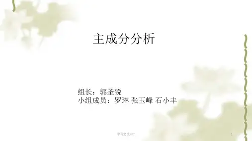 主成分分析课件