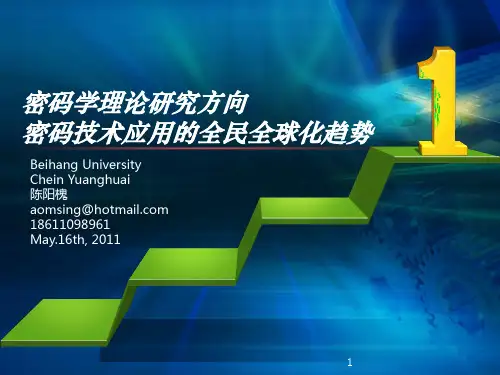 密码学理论研究方向与产业化现状(END)