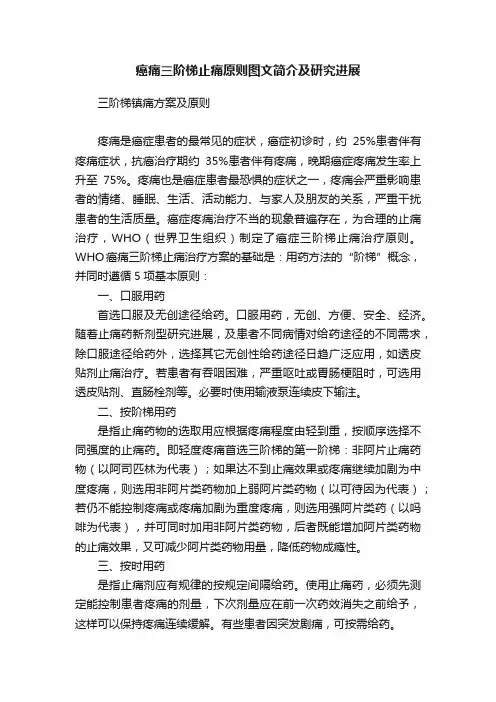 癌痛三阶梯止痛原则图文简介及研究进展