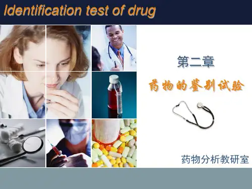 药物的鉴别试验  药物分析
