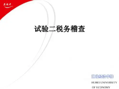 税务稽查培训(PPT 48张)