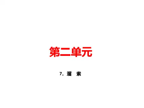 人教部编版【九下】语文课件：7.溜 索 31页