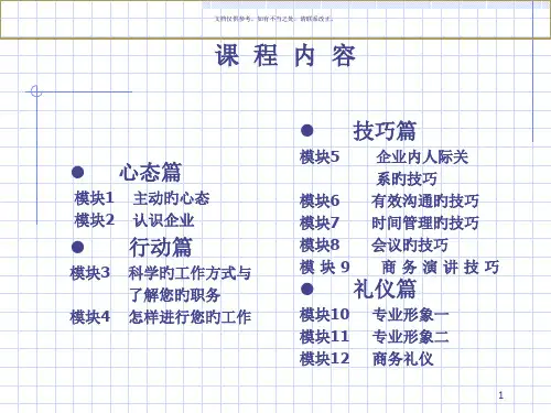 员工职业化培训