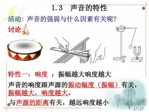 1.3声音的特性和利用