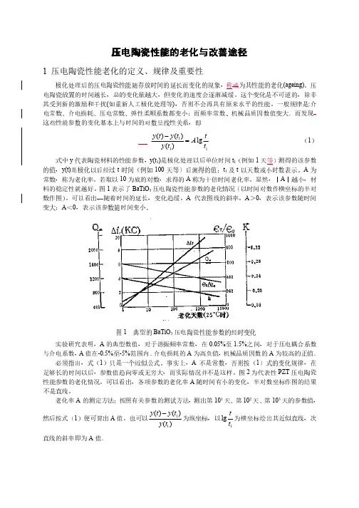 压电陶瓷性能的老化试验方法    2015-5-20