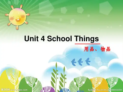 unit 4 school things