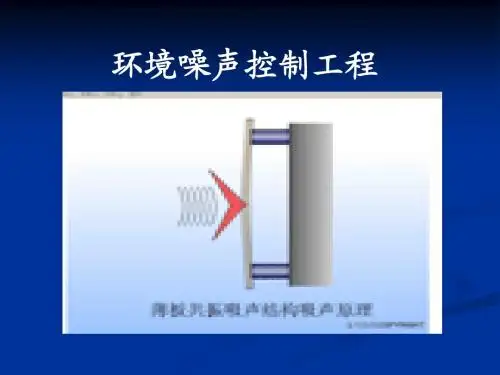 5-环境噪声控制技术-吸声